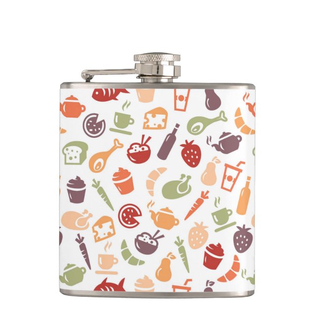 Food Pattern Flask (Front)