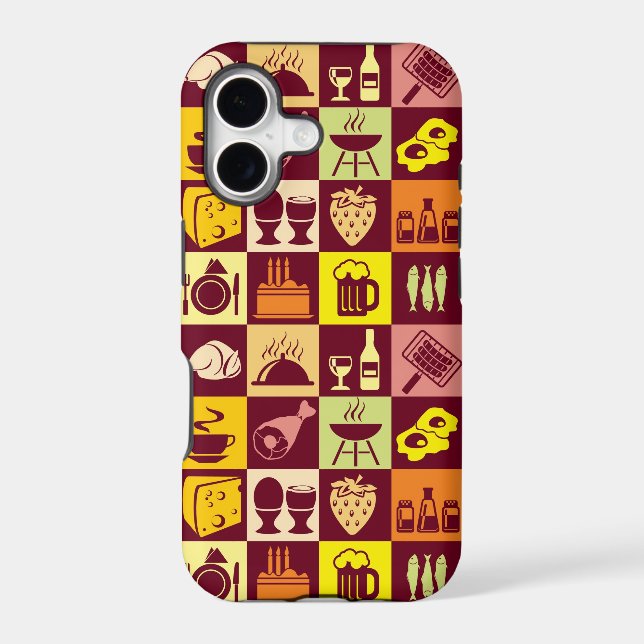 Food Pattern Iphone Case (Back)