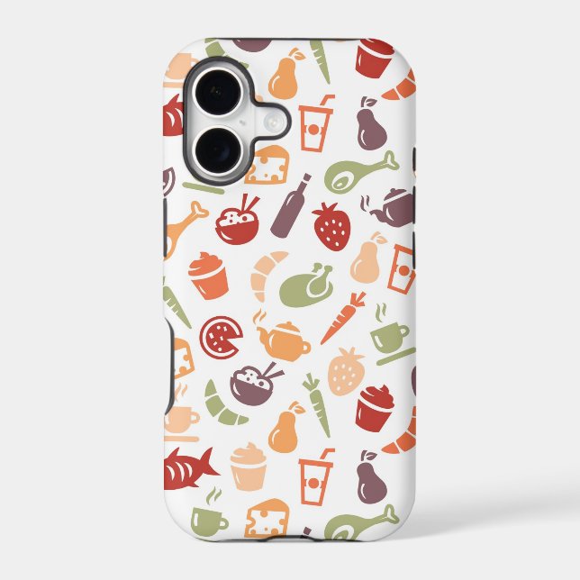 Food Pattern Iphone Case (Back)