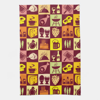 Food Pattern Kitchen Towel
