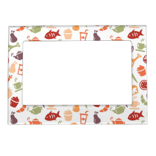 Food Pattern Magnetic Photo Frame
