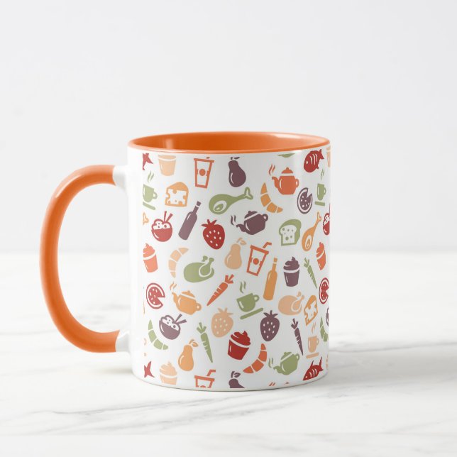 Food Pattern Mug (Left)