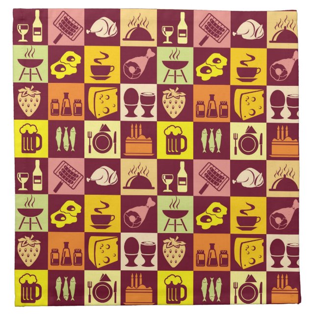 Food Pattern Napkin (Front)