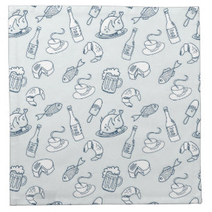 Food Pattern Napkin