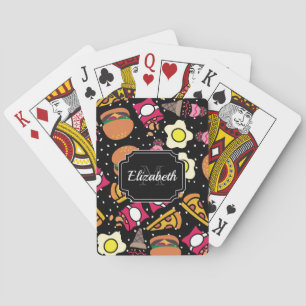 Food Pattern Poker Cards