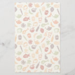 Food Pattern Stationery