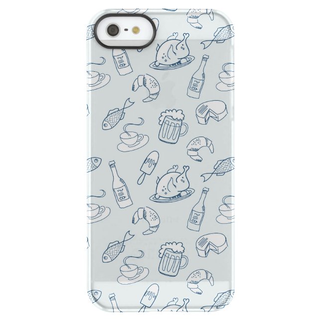 Food Pattern Uncommon iPhone Case (Back)