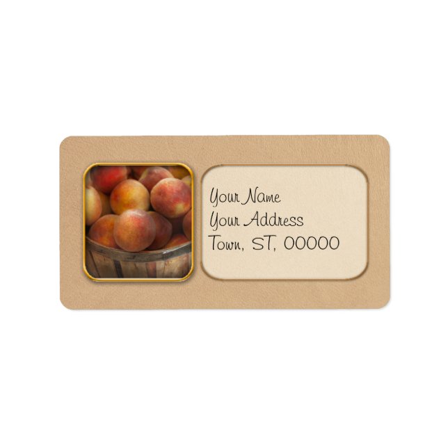 Food - Peaches - Just Peachy Label (Front)