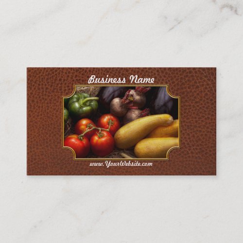 Food - Peppers, Tomatoes, Squash and Turnips Business Cards