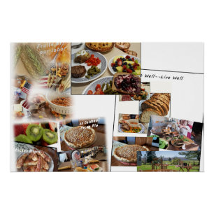 Food Photo Collage Poster