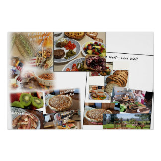 Food Photo Collage Poster