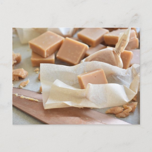 Food Photography British Clotted Cream Fudge Postcard (Front)