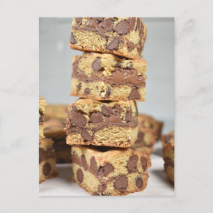 Food Photography Chocolate Chip Cookies Postcard
