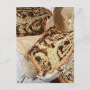Food Photography Cinnamon Roll Buns Bread Postcard