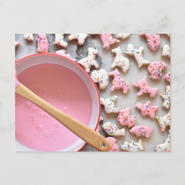 Food Photography Frosted Circus Animal Crackers Postcard (Front)