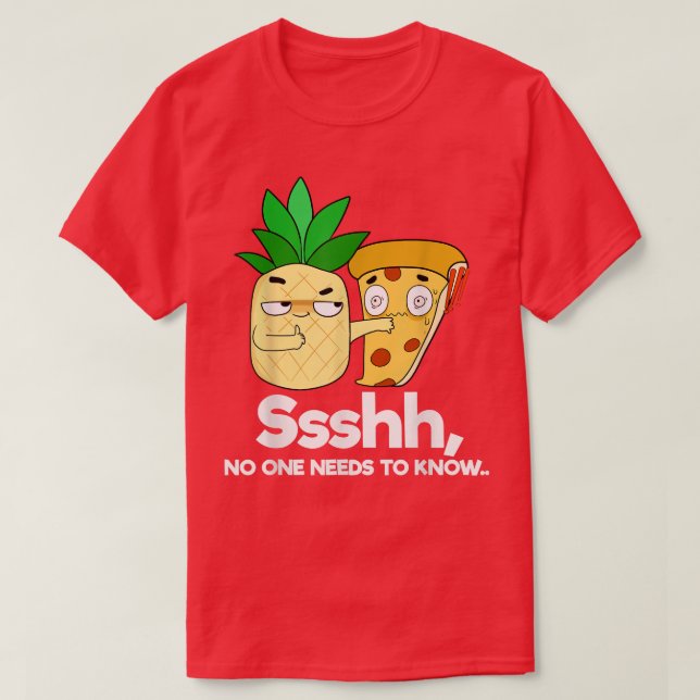 Food Pineapple Pizza T-Shirt (Design Front)