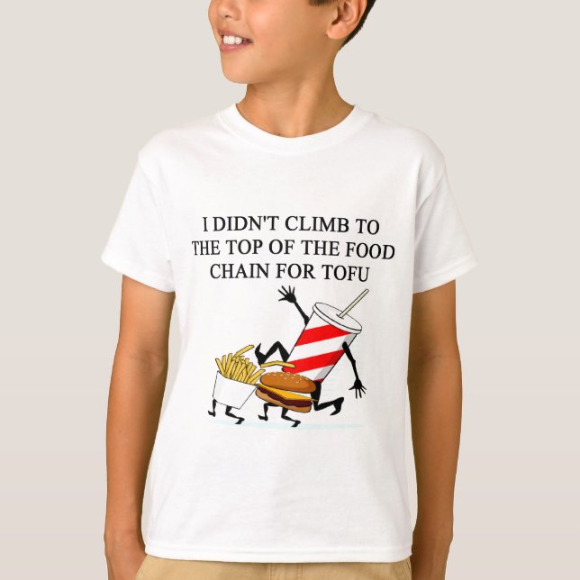 food police amti vegan joke T-Shirt (Front)