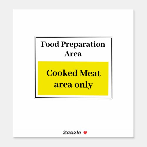 Food Prep Cooked Meat Sticker