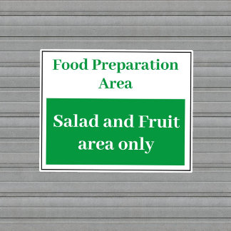 Food Prep Salad and Fruit Sticker