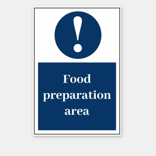 Food Preparation Sticker
