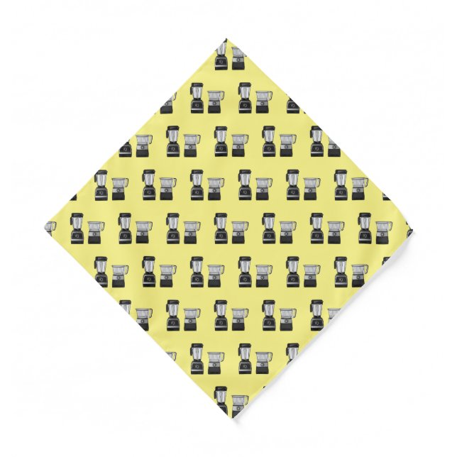 Food processor & blender cartoon illustration  bandana (Front)