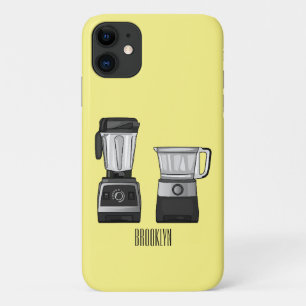 Food processor & blender cartoon illustration  iPhone 11 case
