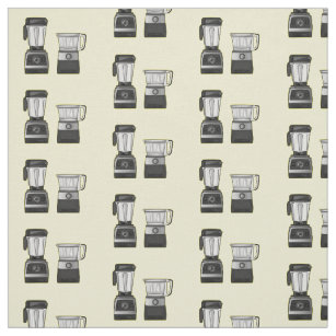 Food processor & blender cartoon illustration fabric