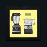 Food processor & blender cartoon illustration  gift box<br><div class="desc">Food processor & blender cartoon illustration</div>