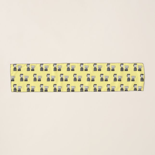 Food processor & blender cartoon illustration  scarf (Front (Horizontal))