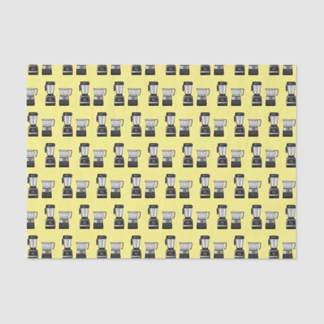 Food processor & blender cartoon illustration  tissue paper (Front)