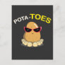 Food Pun Potatoe Vegetable Toes Postcard