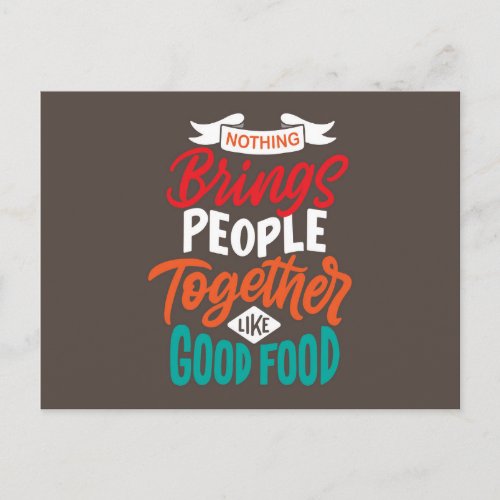 Food Quote Postcard