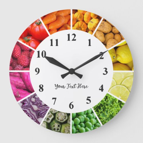 Food Rainbow Clock _ Healthy Eating Fruit and Veg