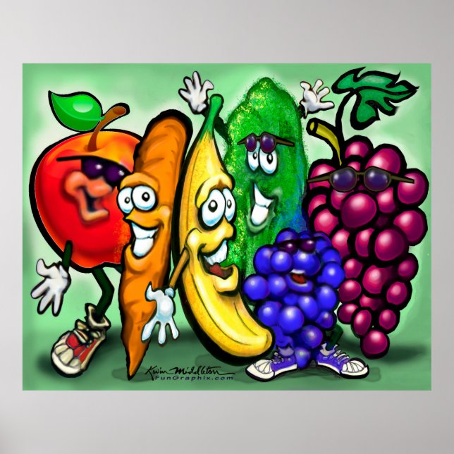 Food Rainbow Party Poster (Front)
