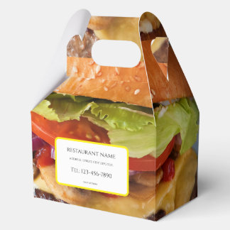 food/ restaurant/ package style favor boxes