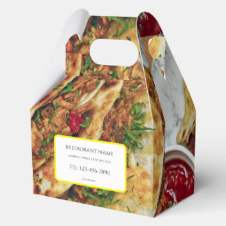 food/ restaurant/ package style favor boxes