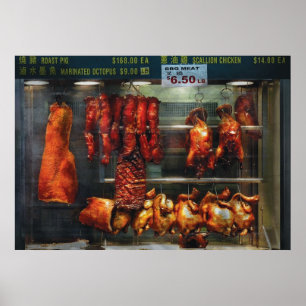 Food - Roast meat for sale Poster