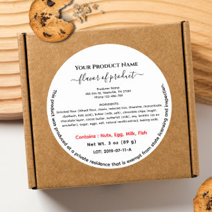 Food Round Tennessee Cottage Law Label