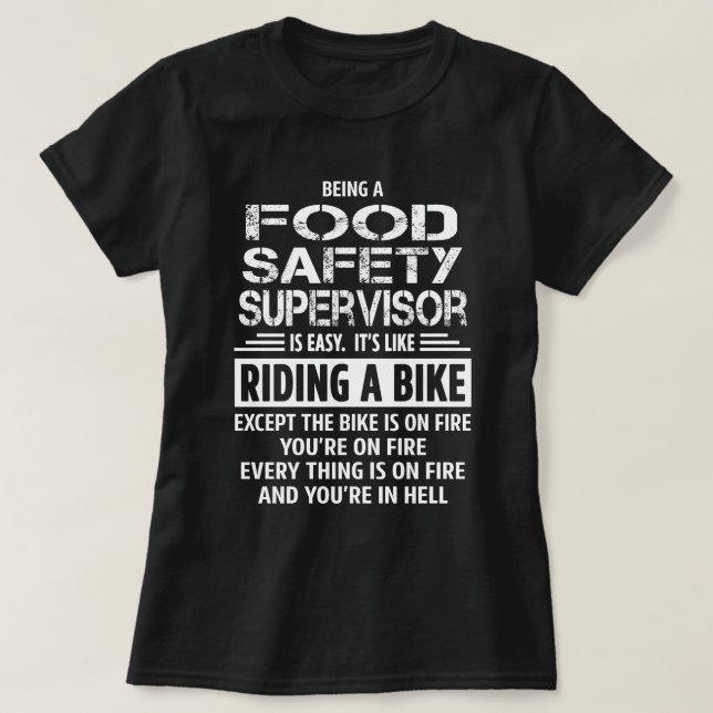 Food Safety Supervisor T-Shirt (Design Front)