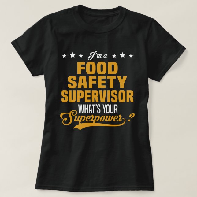 Food Safety Supervisor T-Shirt (Design Front)