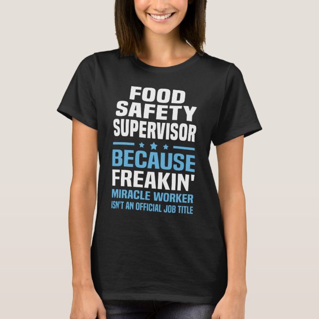 Food Safety Supervisor T-Shirt (Front)