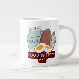 Food Safety Vet–Veterinary Food Inspection Design Giant Coffee Mug