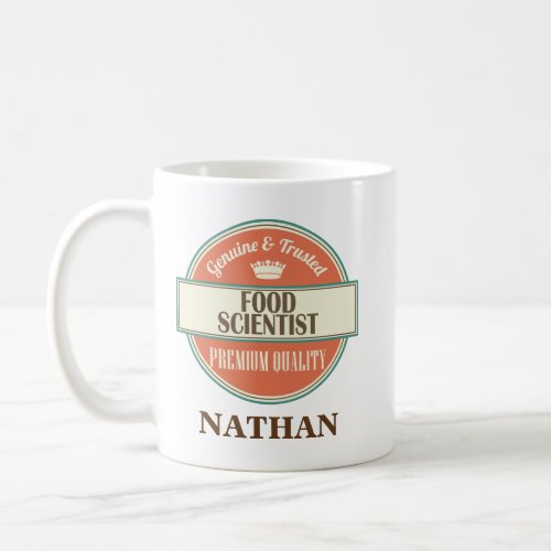 Food Scientist Personalized Office Mug Gift