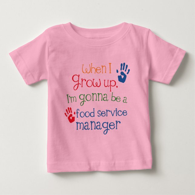 Food Service Manager (Future) Child Baby T-Shirt (Front)