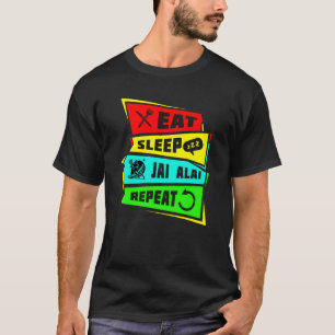 Food Sleeping Jai Alai boy T-Shirt