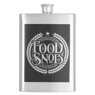 Food Snob - funny food lover Flask