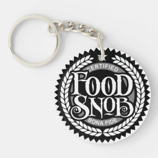 Food Snob - funny food lover Keychain