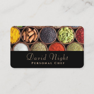 Food Spice Design Personal Chef Catering Business Card