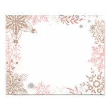 Food Station Winter Wonderland Pink Gold Poster