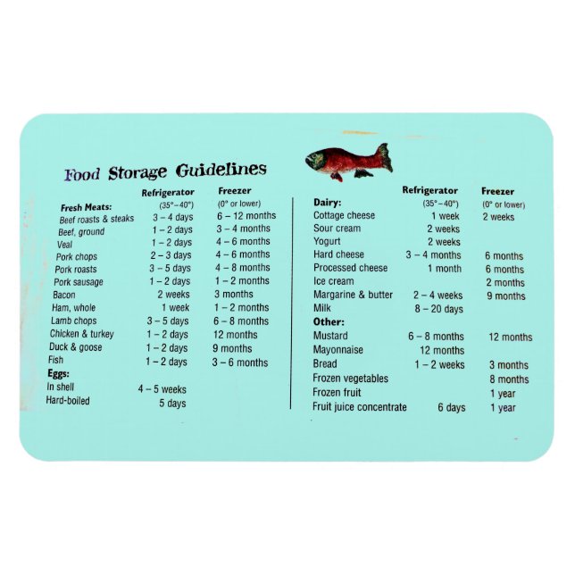 FOOD STORAGE MAGNET (Horizontal)